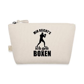 Mir reicht's ich geh Boxen - Boxer Spruch - Bio-Täschchen - Natur - Vorne