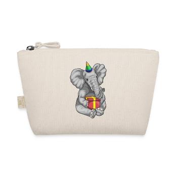 Elephant Birthday Parthut - Organic Pouch - nature - Front