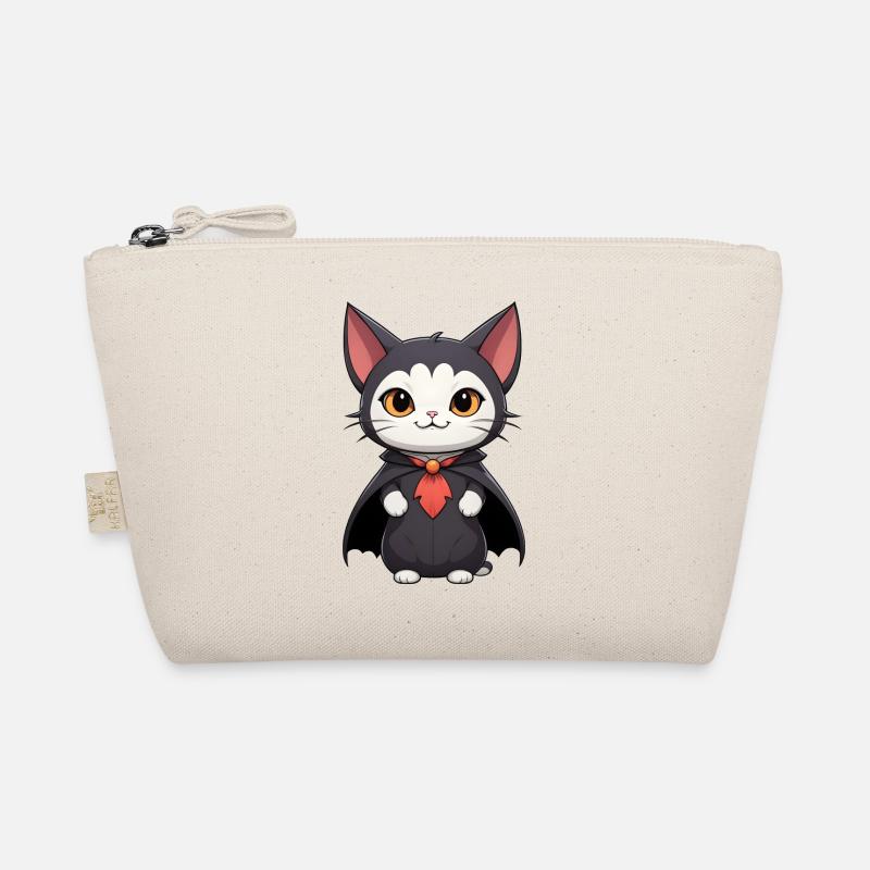 Halloween Vampire Cat Organic Pouch