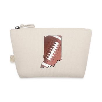 Real Football in the Indiana State Map - Organic Pouch - nature - Front