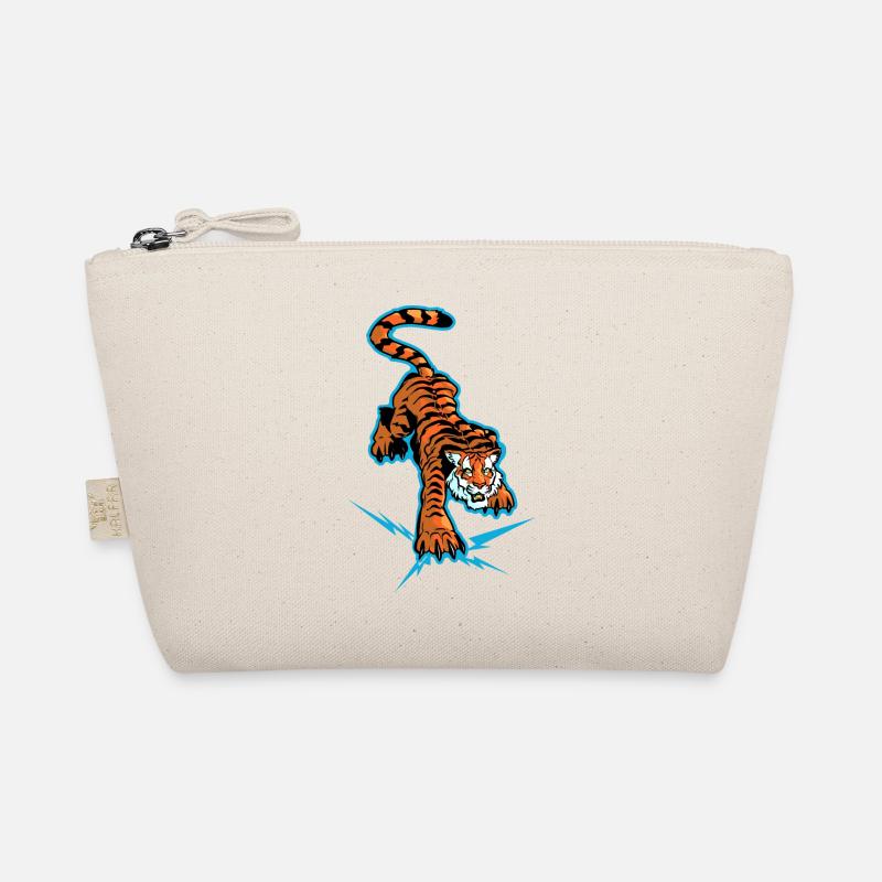 Tiger und Blitz unter den Pfoten Bio-Täschchen