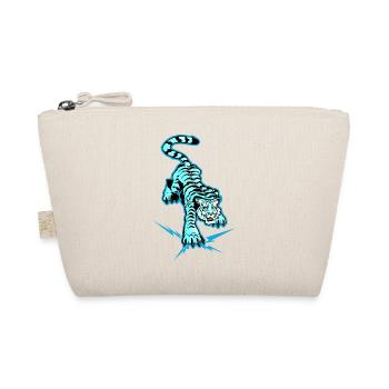 Tiger and Slice Under the Paws (Blue Version) - Organic Pouch - nature - Front