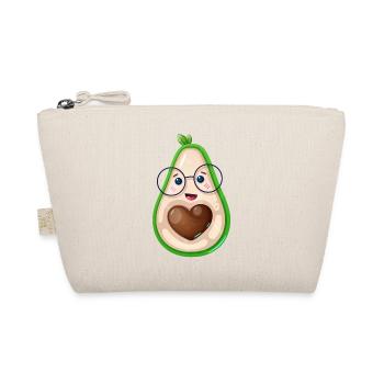Lawyer Geek Heart Glasses - Organic Pouch - nature - Front