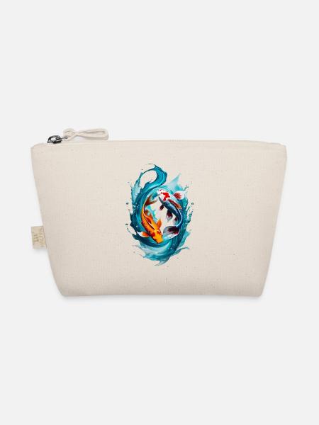 Fische - Bio-Täschchen - Natur - Vorne