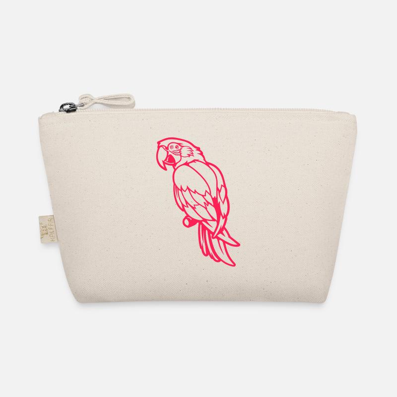 Parrot Animal Comic Organic Pouch
