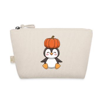 Mignon Halloween Pingouin Citrouille Dessin Animé - Trousse biologique - nature - Devant