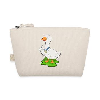 Ente Medaille - Bio-Täschchen - Natur - Vorne