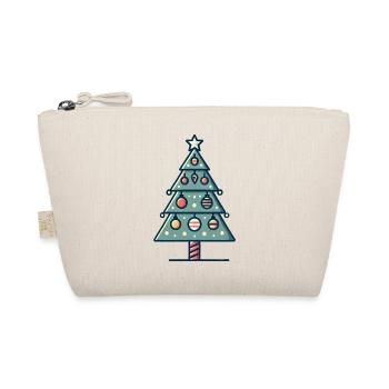 Tannenbaum geschmückt - Bio-Täschchen - Natur - Vorne