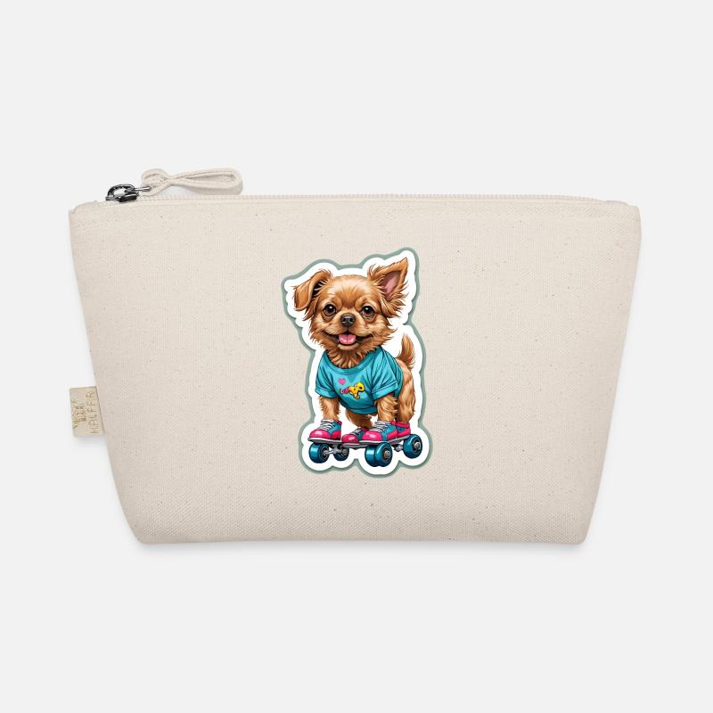 Doggy on roller skates Organic Pouch
