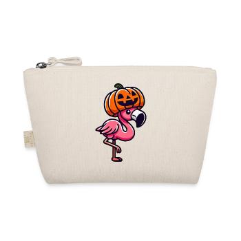 Drôle Halloween citrouille flamant rose automne fantaisiste - Trousse biologique - nature - Devant