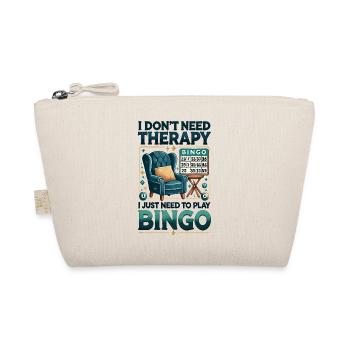 Ich brauche keine Therapie, ich muss nur Bingo spi - Bio-Täschchen - Natur - Vorne