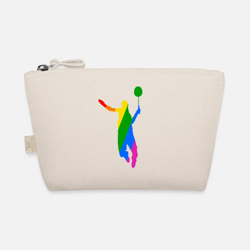 Conception de tennis de badminton arc-en-ciel Trousse biologique