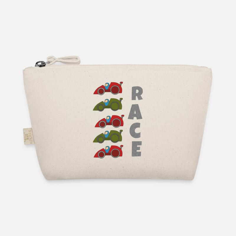 Car Racing Race - Organic Pouch - nature