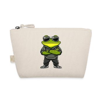 Frog Comic Cool - Organic Pouch - nature - Front