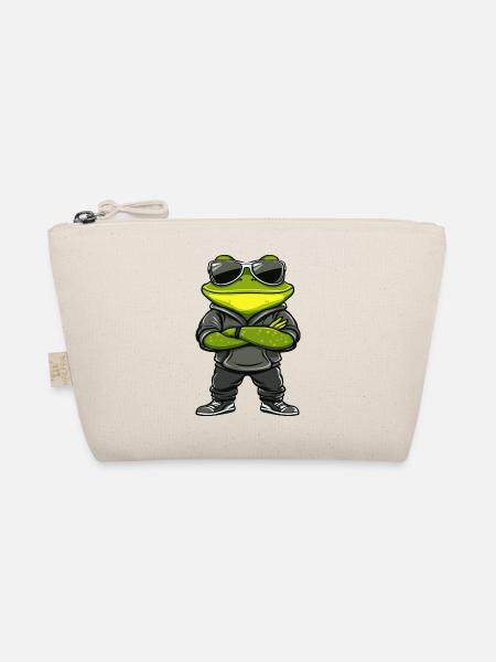 Frosch Comic Cool - Bio-Täschchen - Natur