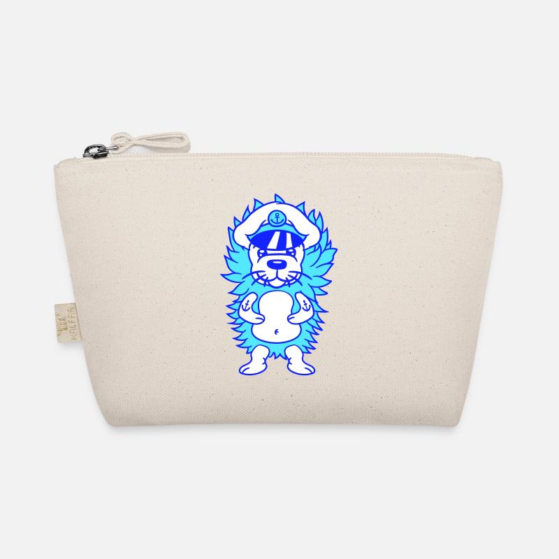 Drôle Petit Hérisson Automne Capitaine Mignon Mignon Trousse biologique