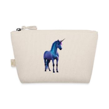 Silhouette Majestic Unicorn - Organic Pouch - nature - Front