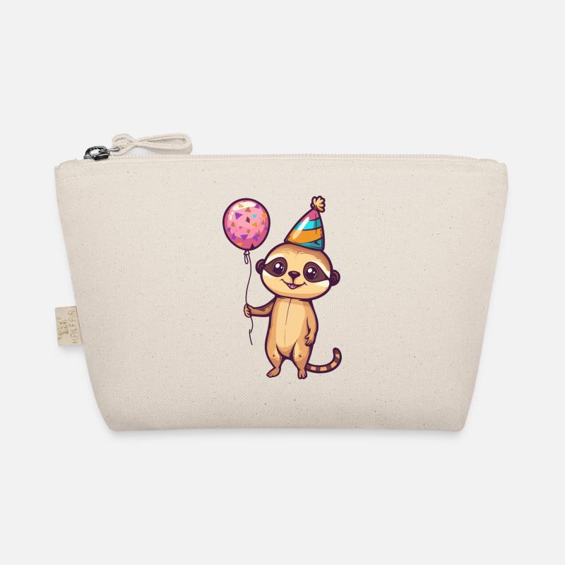 Erdmännchen Geburtstag Comic Niedlich Bio-Täschchen