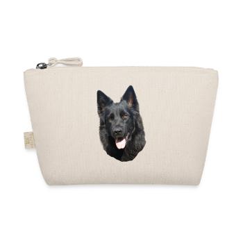 black shepherd head - Organic Pouch - nature - Front