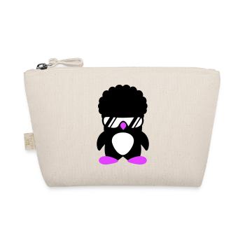 Funky Party Pinguin Sonnenbrille Cool Style Frisur - Bio-Täschchen - Natur - Vorne