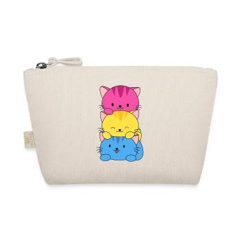 drapeau pansexuel chats lgbt gay - Trousse biologique - nature - Devant