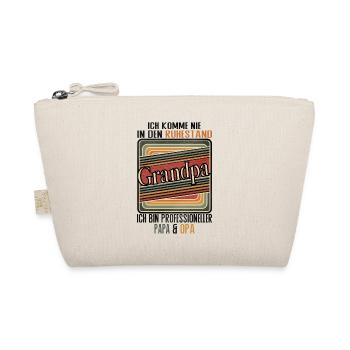 I'll Never Retire Dad Grandpa - Organic Pouch - nature - Front