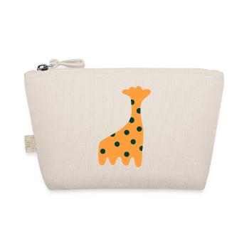 Cute Orange Giraffe - Organic Pouch - nature - Front