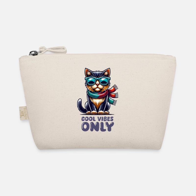 katze sonnenbrille comic cool - Bio-Täschchen - Natur