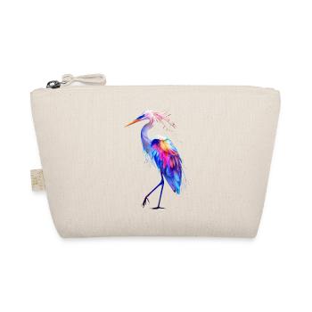 Reiher Vogel - Bio-Täschchen - Natur - Vorne