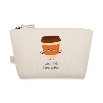 Less Talk More Coffee Cup Illustration - Organic Pouch - nature - Front