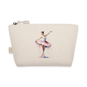 Graceful Ballerina - Watercolor - Organic Pouch - nature - Front