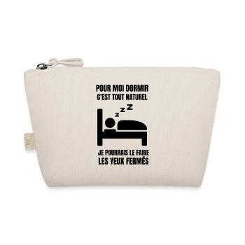 pour moi dormir c'est tout naturel - Trousse biologique - nature - Devant