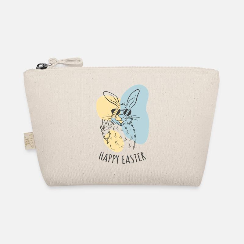 Happy Easter - Easter Bunny - Easter Egg - Gift Organic Pouch
