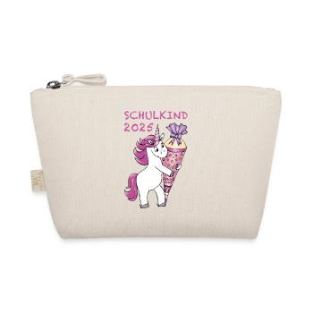 Licorne avec cône de sucre Inscription à l’école Enfant de l’école 2025 - Trousse biologique - nature - Devant