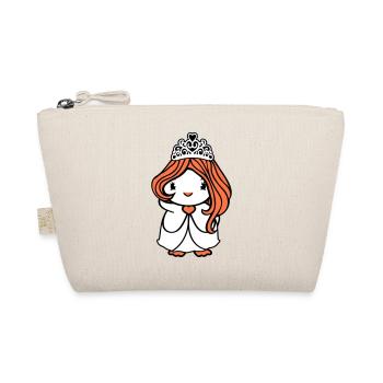 oiseau princesse reine dame femme robe couronne mignon - Trousse biologique - nature - Devant