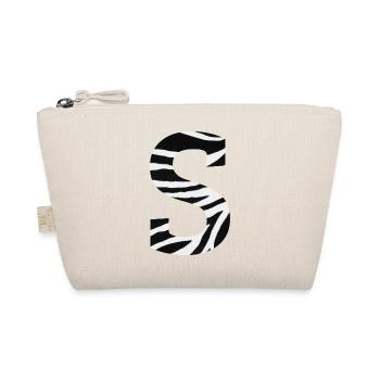 Letter s zebra - Organic Pouch - nature - Front
