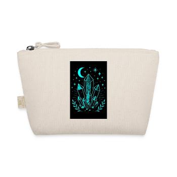 Mystical crystals, moon and stars in neon lights - Organic Pouch - nature - Front