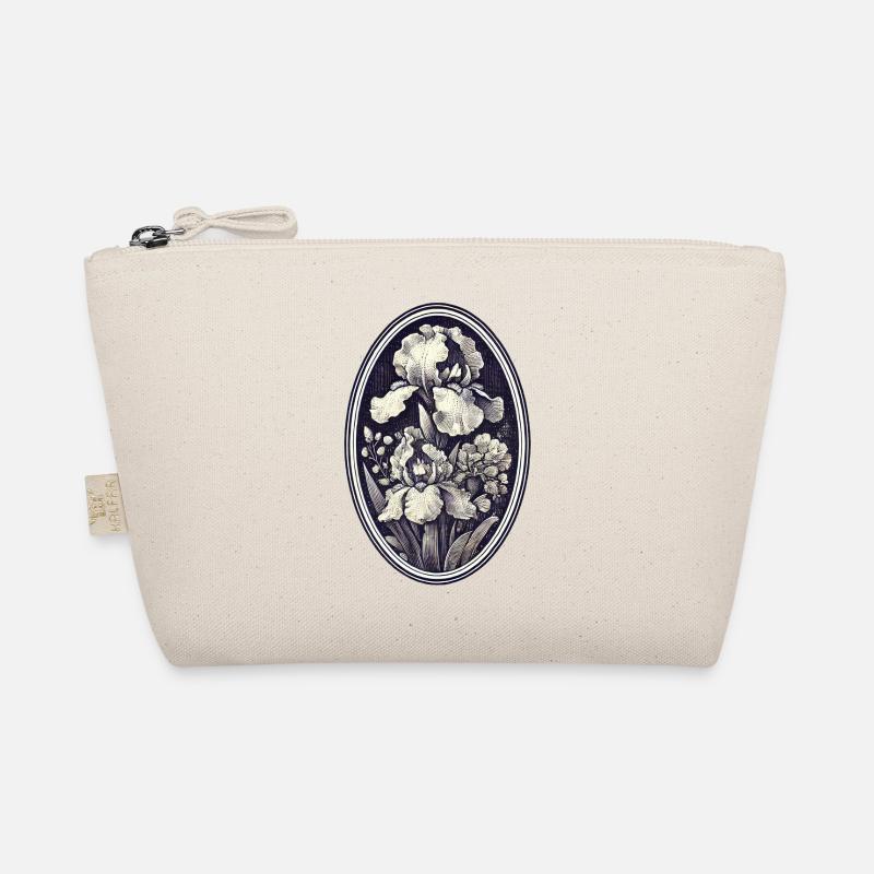 Vintage Victorian Irises Organic Pouch