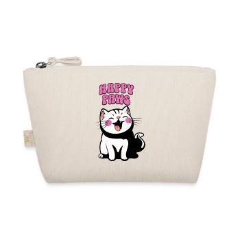 Le chat heureux, chat cute - Trousse biologique - nature - Devant