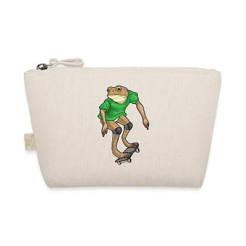 Frog Skater Skateboard - Organic Pouch - nature - Front