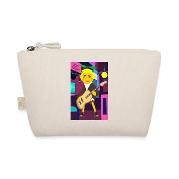 Cyber Lemon Rocker with Guitar - Organic Pouch - nature - Front