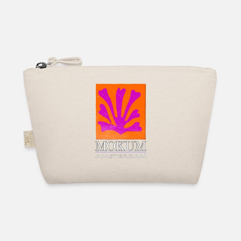 Mokum Amsterdam Emblem Neon Orange - Bio-Täschchen - Natur