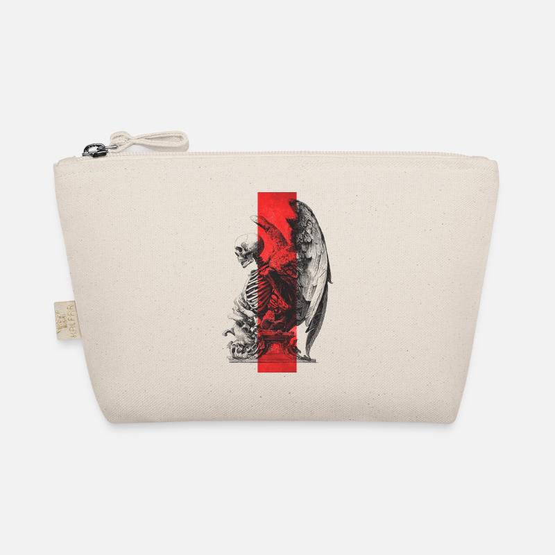 Skeleton Statue Organic Pouch