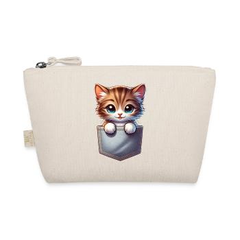 Süße Babykatze - Bio-Täschchen - Natur - Vorne