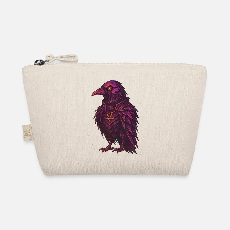 gothic crow/raven Organic Pouch
