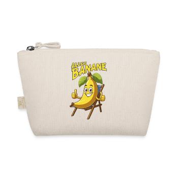 alles Banane lustige Sprüche Comicstyle chillen - Bio-Täschchen - Natur - Vorne