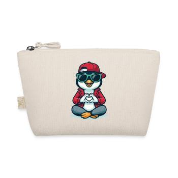 Cool Penguin Love - Bio-Täschchen - Natur - Vorne