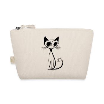 RetroCat Noir - Organic Pouch - nature - Front