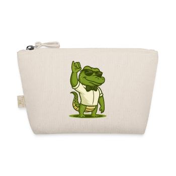 Salt Shaker Crocodile - Organic Pouch - nature - Front