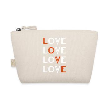 Love / Liebe - Bio-Täschchen - Natur - Vorne